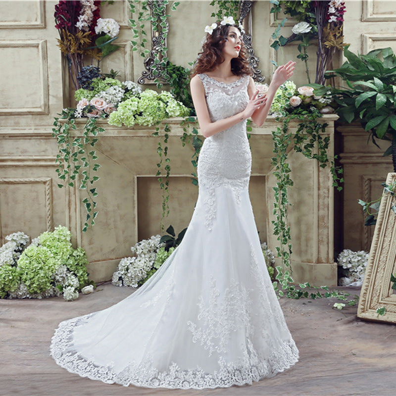 Lace Mermaid Wedding Gown