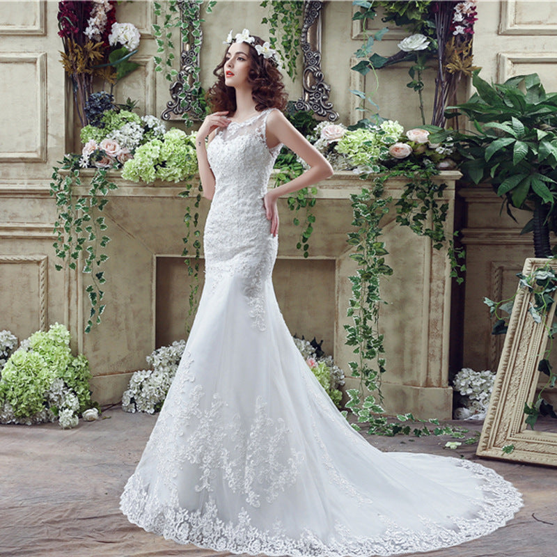 Lace Mermaid Wedding Gown