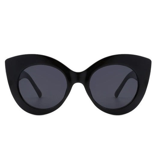 Oversize Cat Eye Sunglasses with Pearl Design