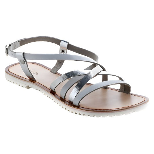 Genuine Leather Flat Strappy Sandals