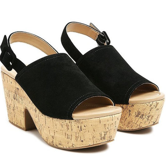 Leather Platform Sandal