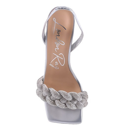 Rhinestone Embellished Heels