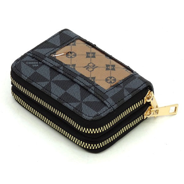 Monogram Accordion Zip Wallet