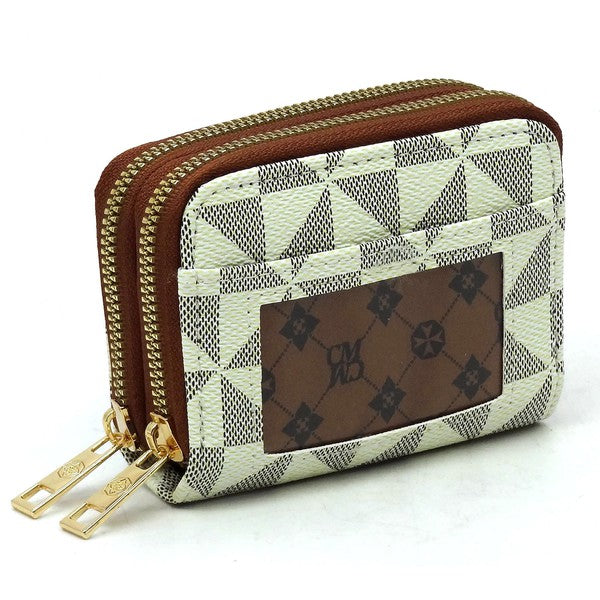 Monogram Accordion Zip Wallet