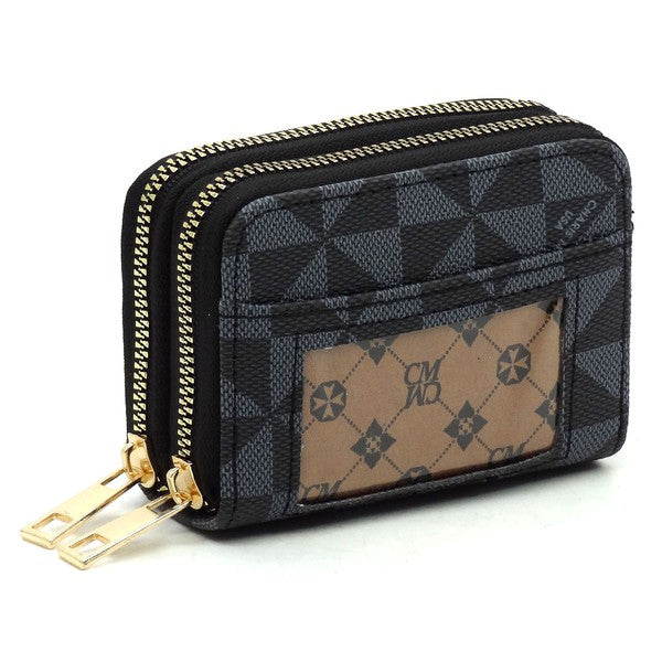 Monogram Accordion Zip Wallet