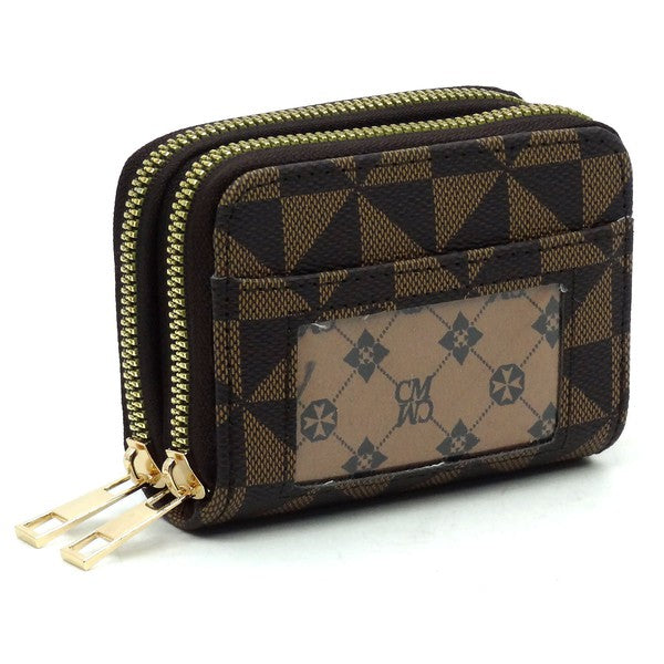 Monogram Accordion Zip Wallet