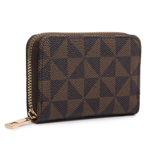 Monogram Zip Around Accordion Wallet