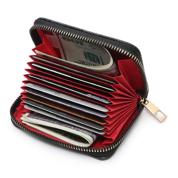 Monogram Zip Around Accordion Wallet