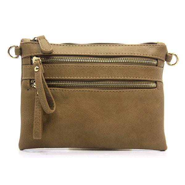 Vegan Leather Clutch & Cross Body Bag