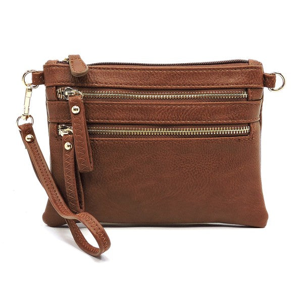 Vegan Leather Clutch & Cross Body Bag