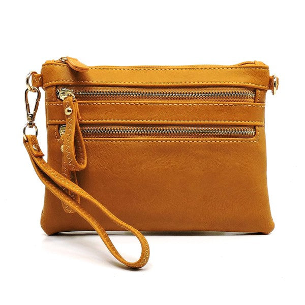 Vegan Leather Clutch & Cross Body Bag