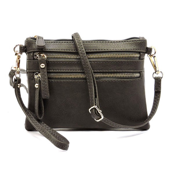 Vegan Leather Clutch & Cross Body Bag