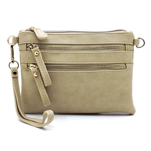 Vegan Leather Clutch & Cross Body Bag