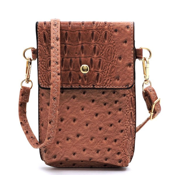 Croc Crossbody Bag & Cell Phone Case