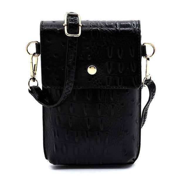 Croc Crossbody Bag & Cell Phone Case