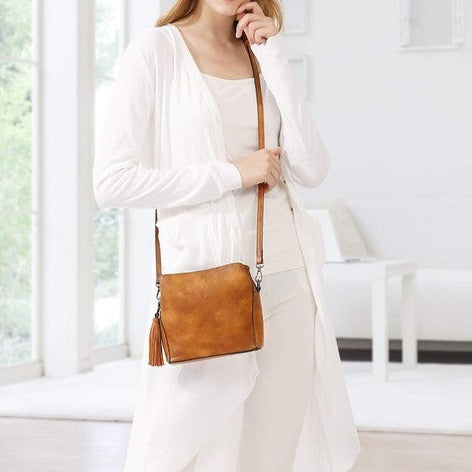 Mini Shoulder Bag with Multi-Pockets