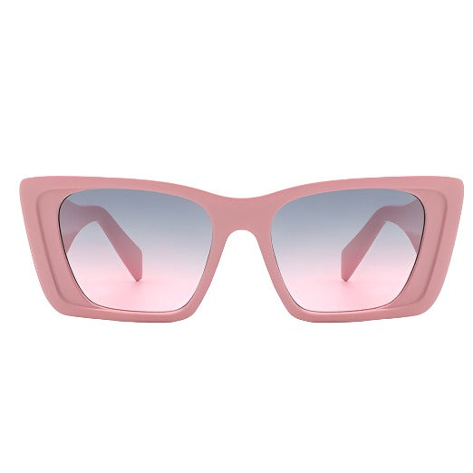 Square Retro Oversized Cat Eye Sunglasses