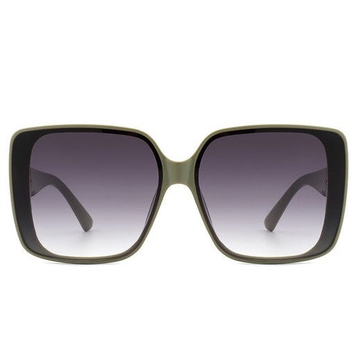 Square Retro Flat Top Sunglasses