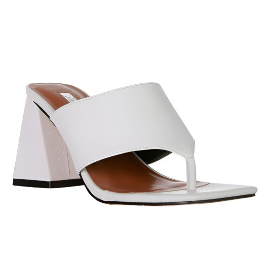 Block Heel Thong Mules