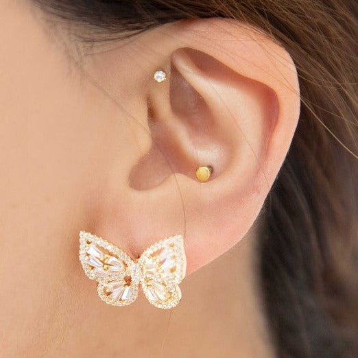 Crystal Butterfly Earrings