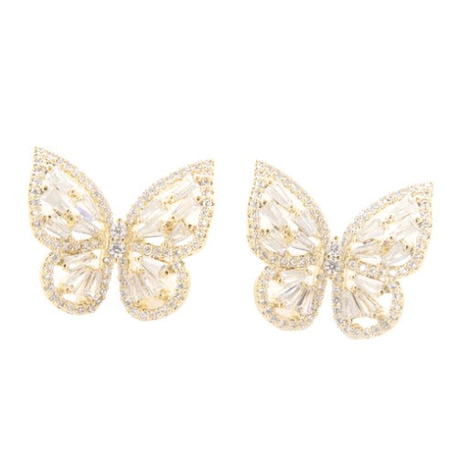 Crystal Butterfly Earrings