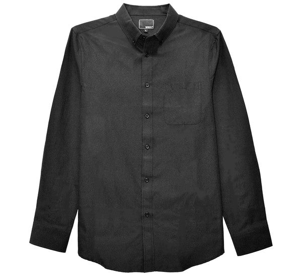 Classic Comfort Long Sleeve Button-Down Shirt