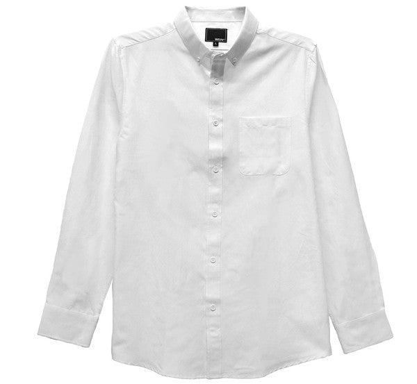 Classic Comfort Long Sleeve Button-Down Shirt