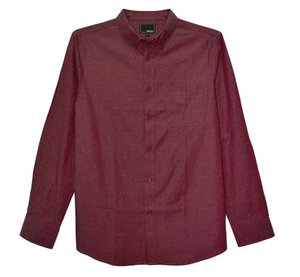 Classic Comfort Long Sleeve Button-Down Shirt