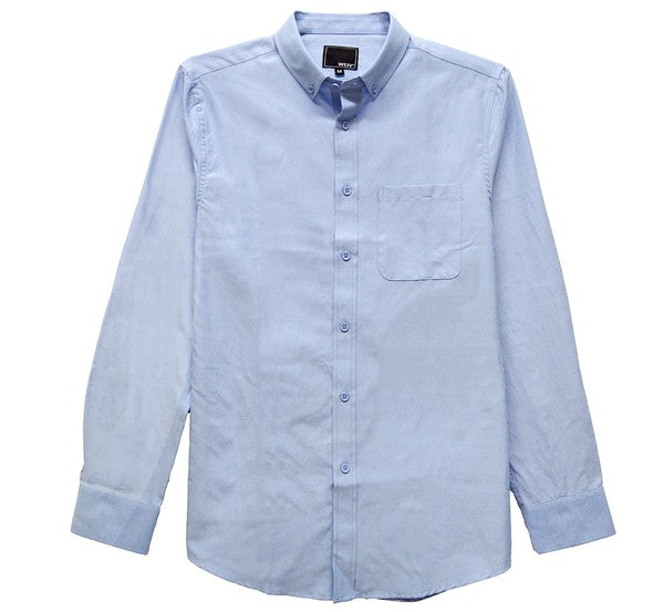 Classic Comfort Long Sleeve Button-Down Shirt