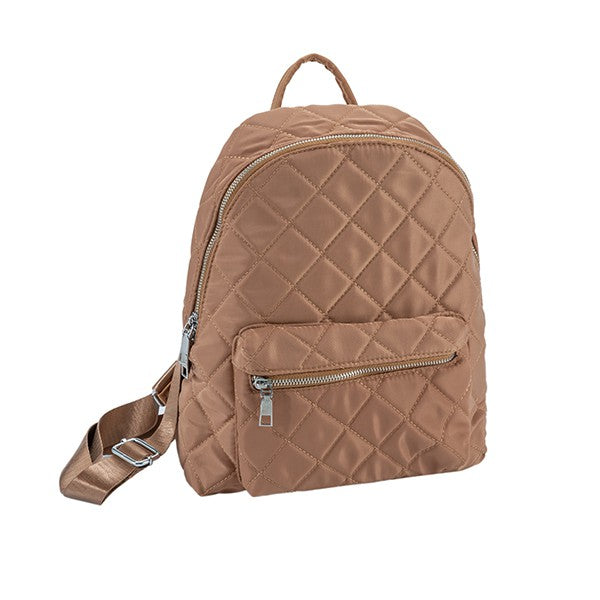 Quilted Vegan Leather Backpack