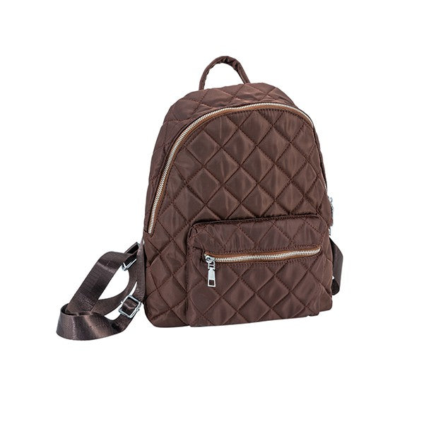 Quilted Vegan Leather Backpack