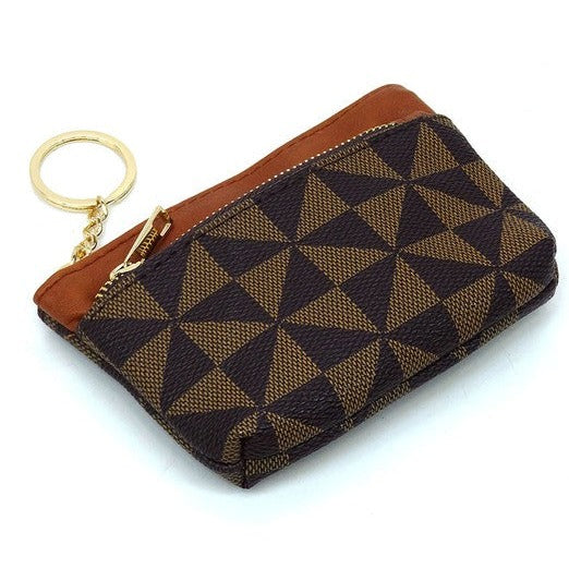 Monogram Keychain Coin Purse