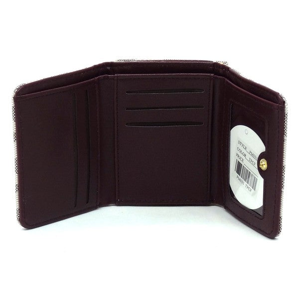 Monogram Lock Tri-fold Wallet