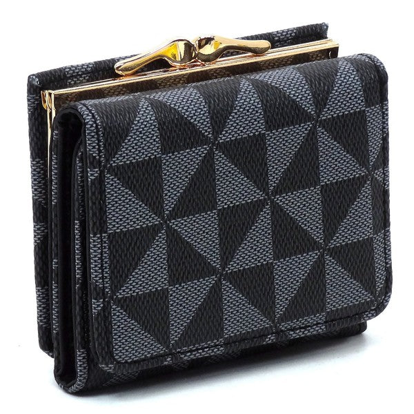 Monogram Lock Tri-fold Wallet