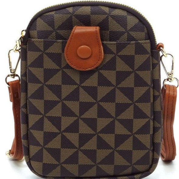 Monogram Mini Crossbody Bag & Cell Phone Case