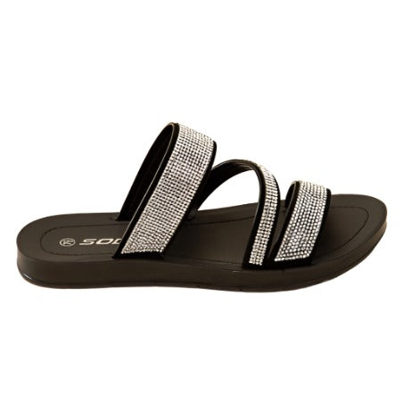 Rhinestone Strap Sandals