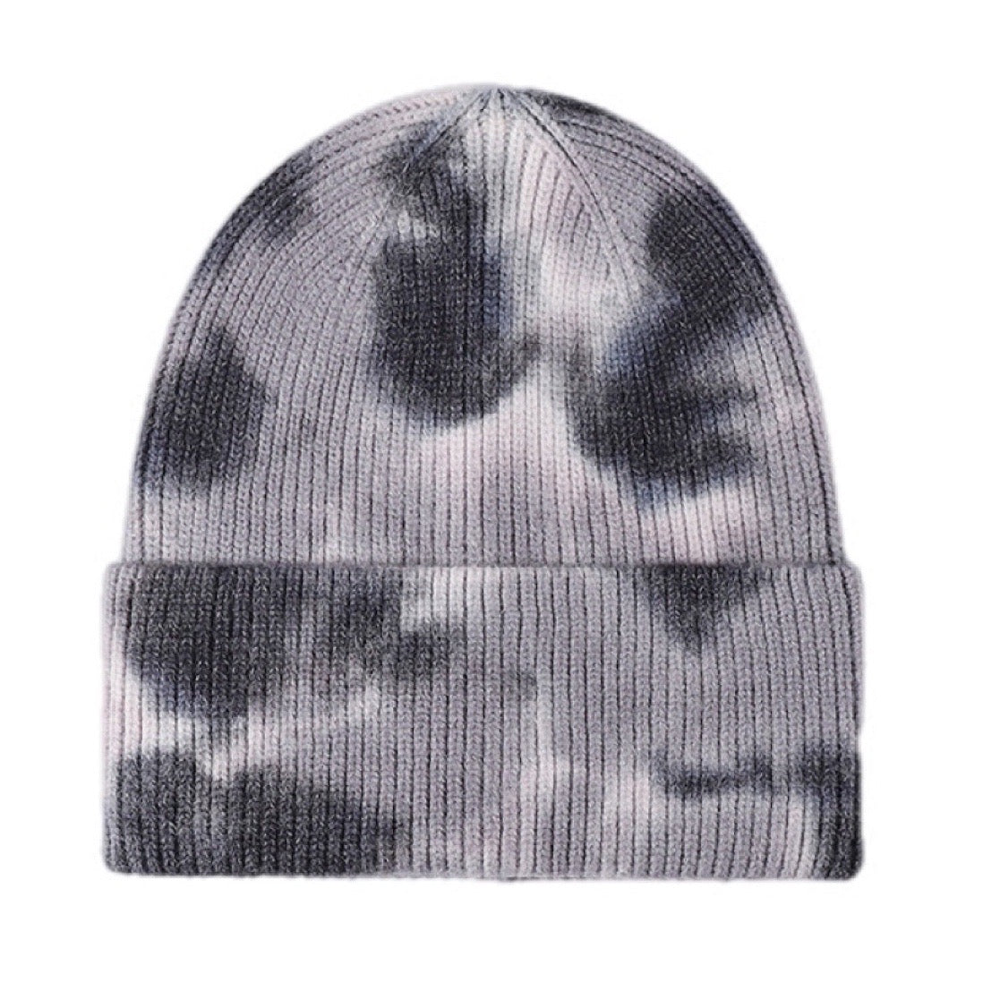 Tie-Dye Cuffed Rib-Knit Beanie