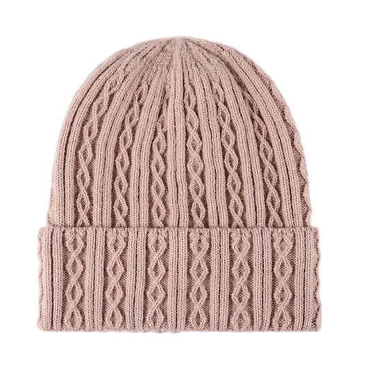 Mixed Knit Cuff Beanie