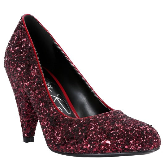 Sugar Plum Glitter Heel Pumps