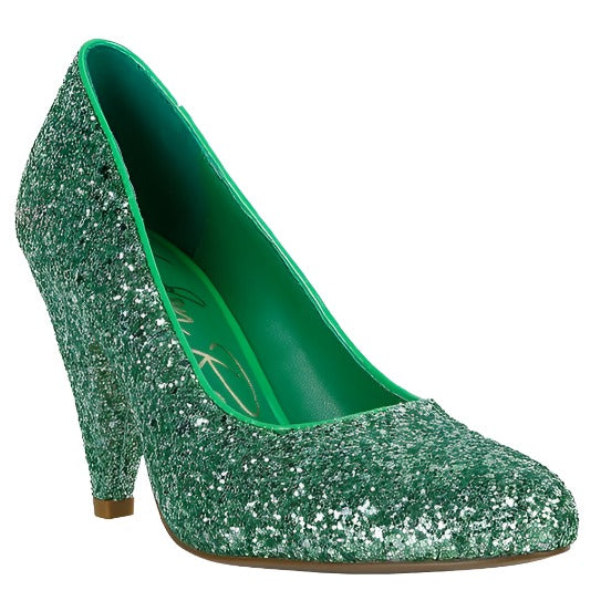 Sugar Plum Glitter Heel Pumps