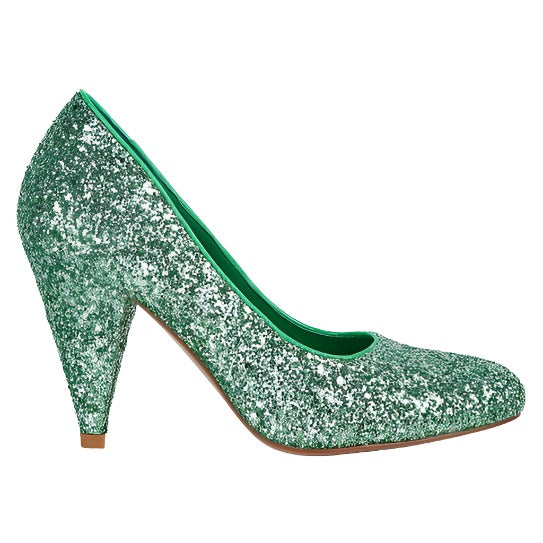 Sugar Plum Glitter Heel Pumps