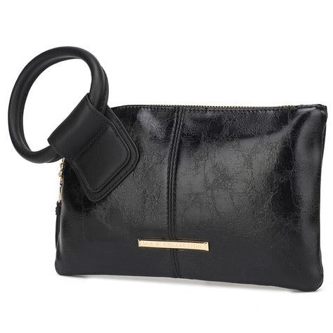 Vegan Leather Wristlet Clutch