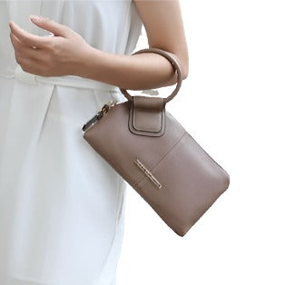 Vegan Leather Clutch Wristlet