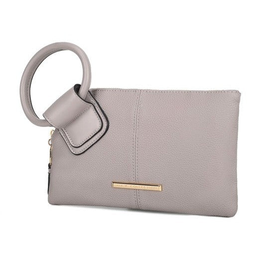 Vegan Leather Clutch Wristlet