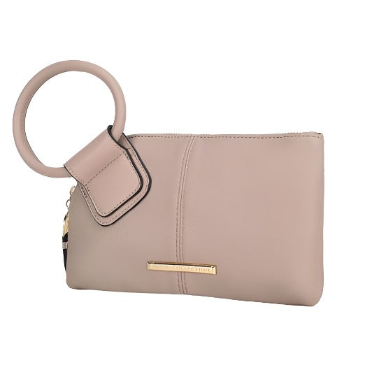 Vegan Leather Clutch Wristlet