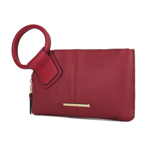 Vegan Leather Clutch Wristlet