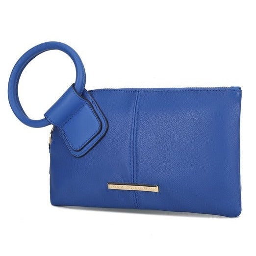 Vegan Leather Clutch Wristlet