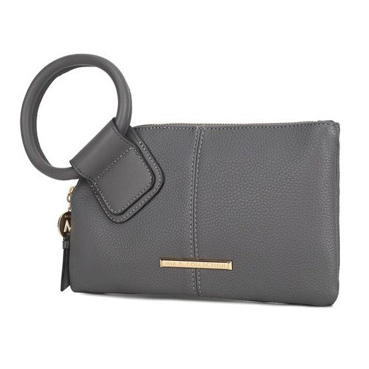 Vegan Leather Clutch Wristlet