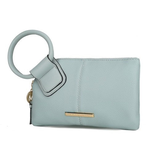 Vegan Leather Clutch Wristlet