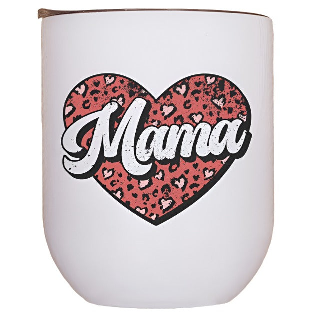 Valentines Day Mama Red Heart Wine Cup